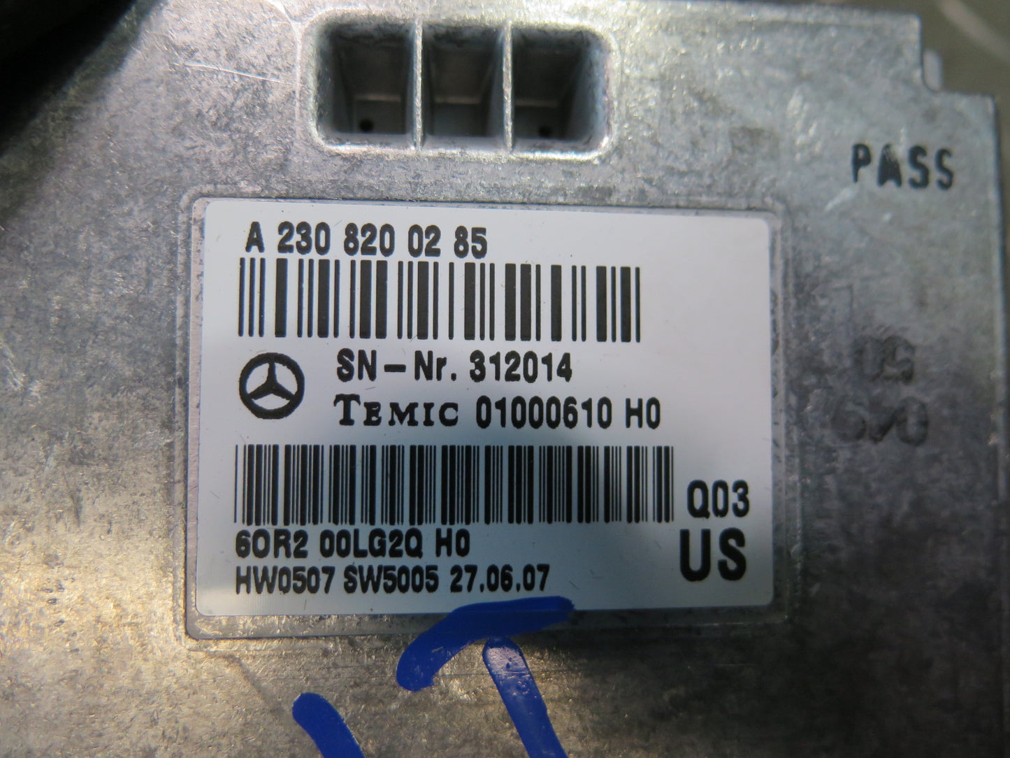 03-12 Mercedes R230 Sl-class Communication Hands Free Voice Control Module OEM