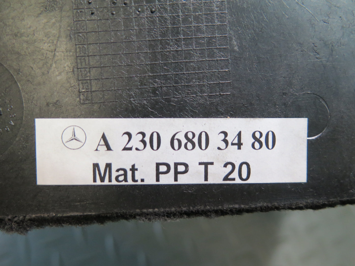 07-12 Mercedes R230 Sl-class Front Right & Left Lower Carpet Trim Cover Set OEM