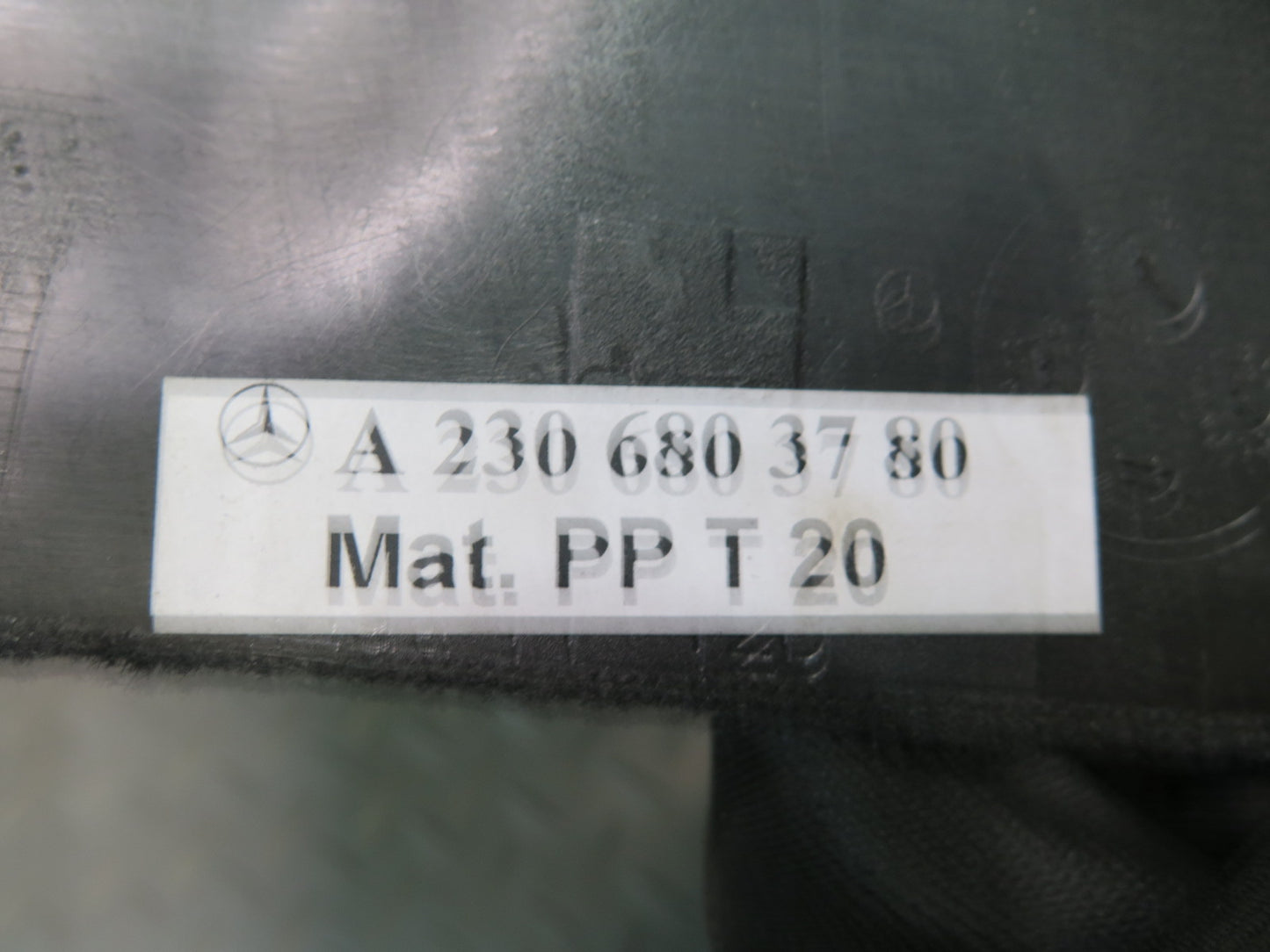 07-12 Mercedes R230 Sl-class Front Right & Left Lower Carpet Trim Cover Set OEM
