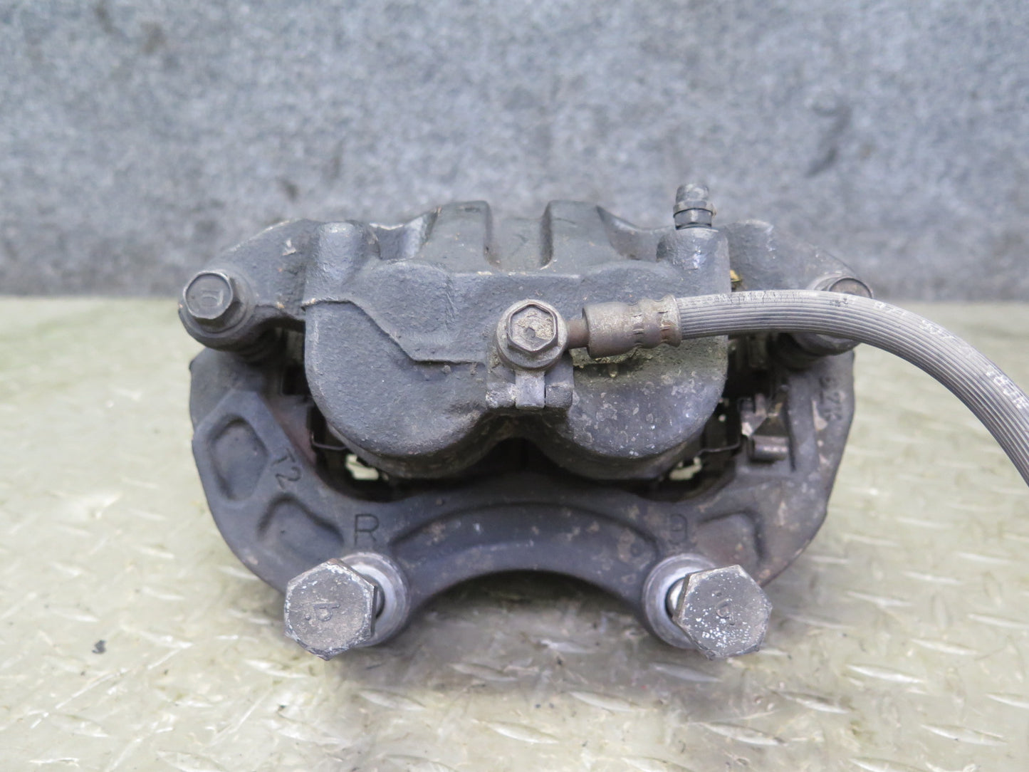 07-09 Nissan 350Z Z33 Set of 2 Front Left & Right Brake Caliper w Hose 101K OEM