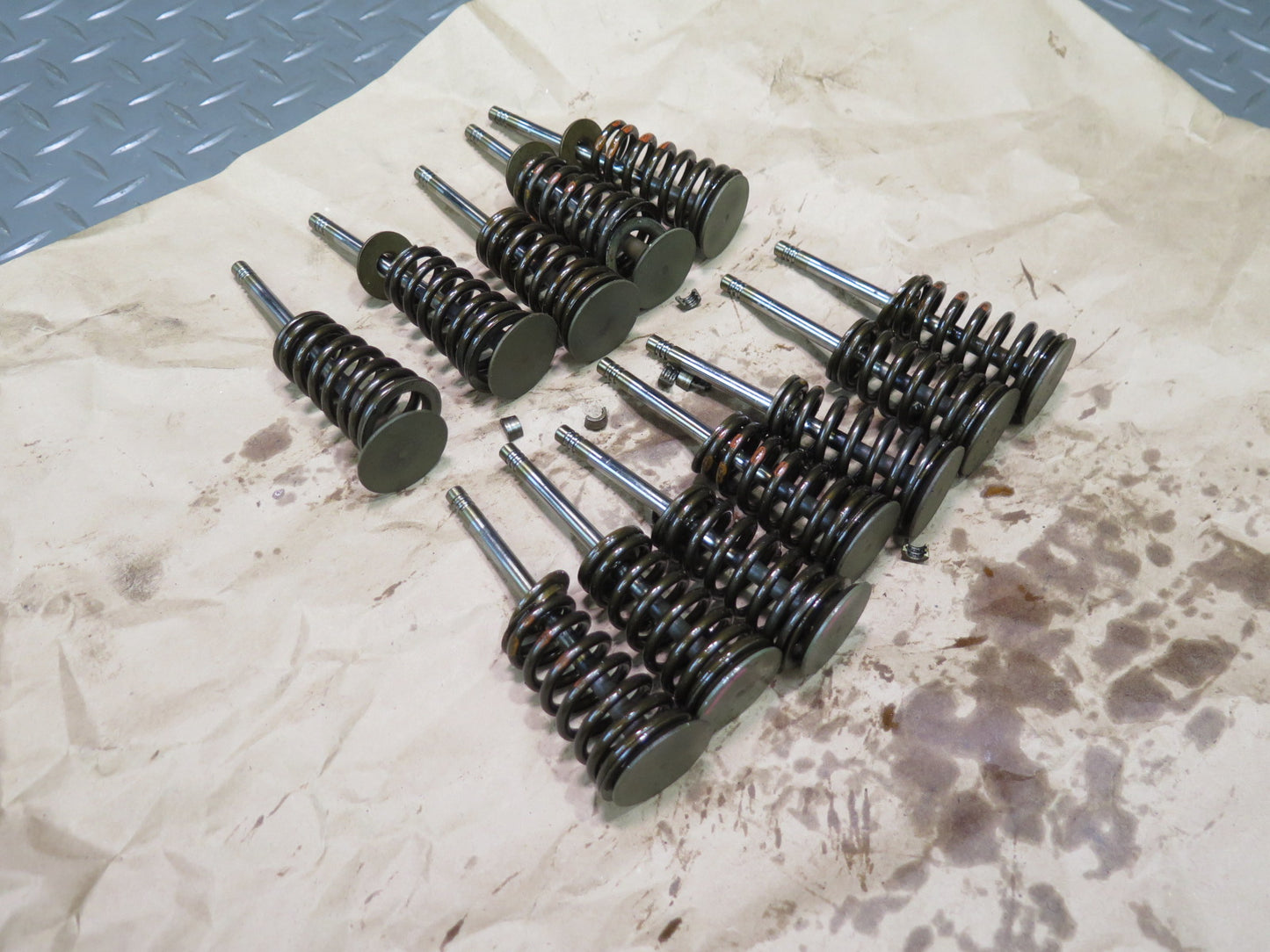 01-06 BMW E46 330ci 330i M54 Set of 12 Engine Motor Inlet Valve OEM
