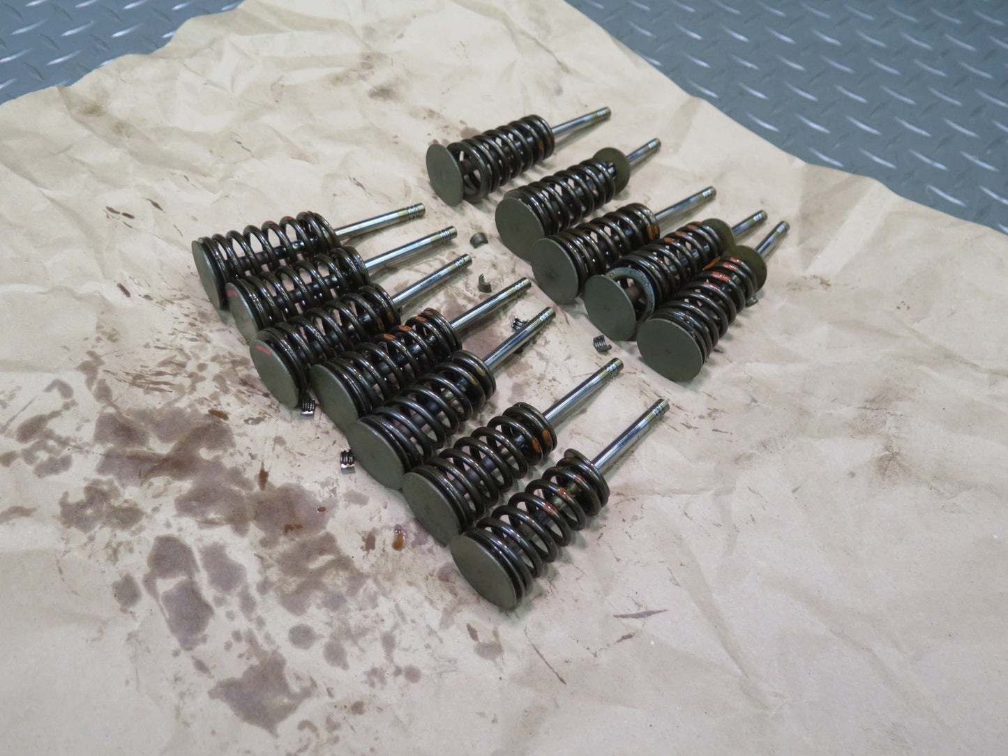 01-06 BMW E46 330ci 330i M54 Set of 12 Engine Motor Inlet Valve OEM
