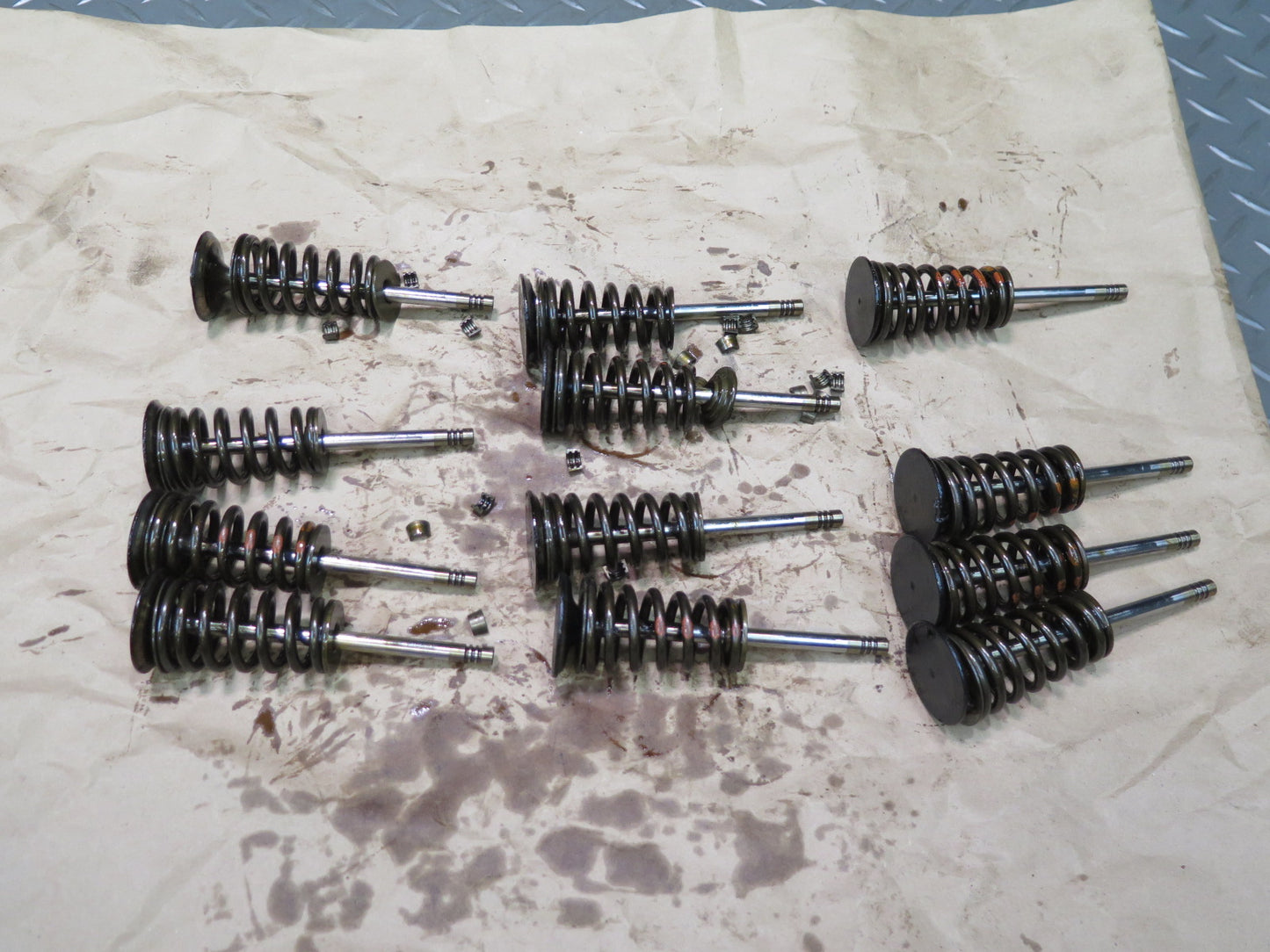 01-06 BMW E46 330ci 330i M54 Set of 12 Engine Motor Outlet Exhaust Valve OEM