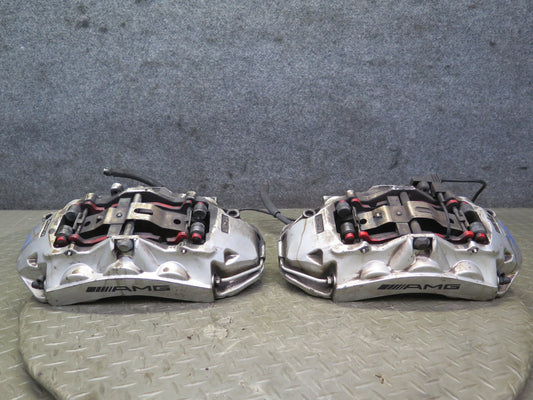 07-08 Mercedes R230 SL55 AMG Brembo Front Left Right Side Brake Caliper Set OEM