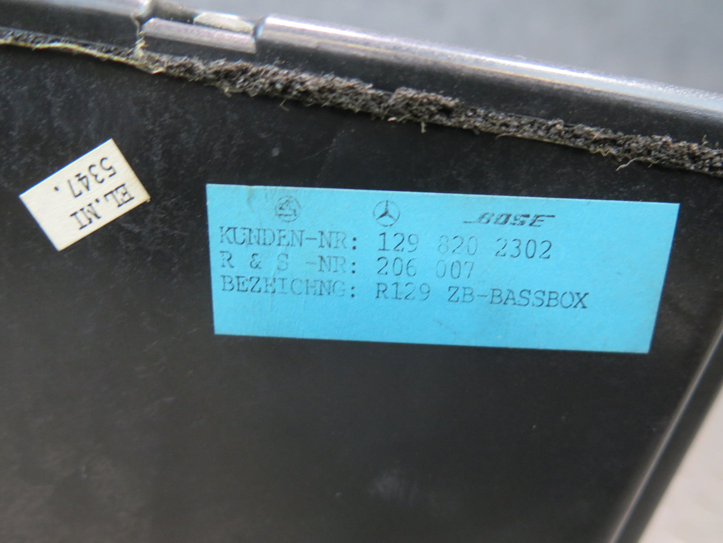 94-02 Mercedes R129 Sl-class Rear Bose Subwoofer Speaker Box 1298202302 OEM