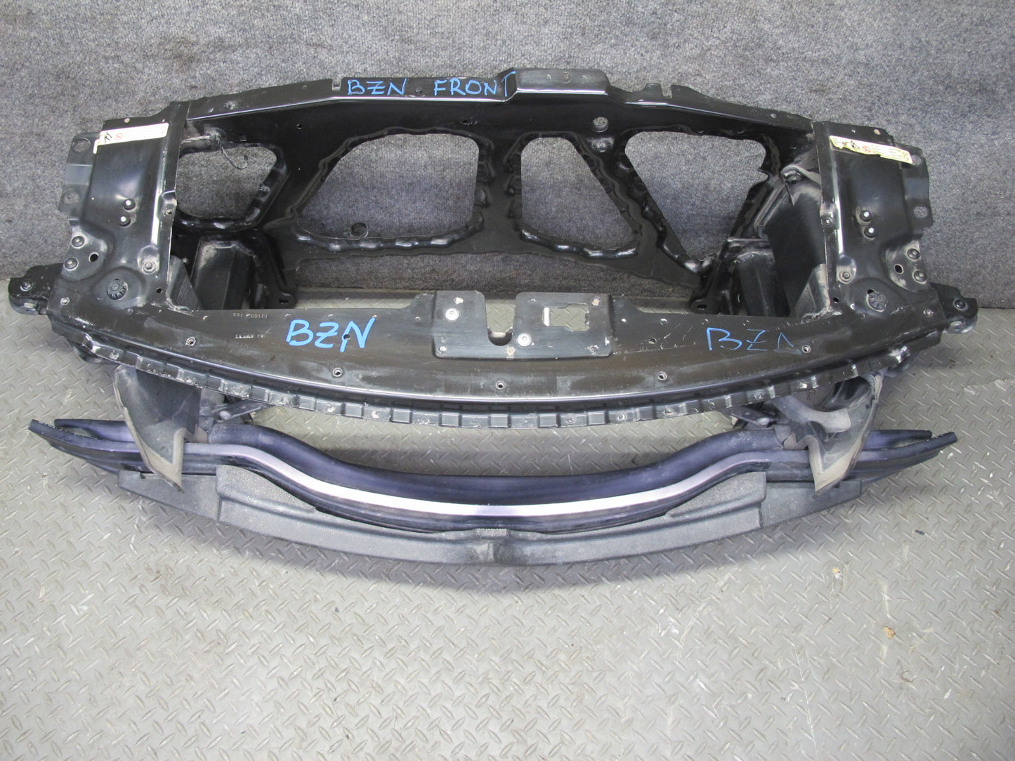 03-08 BMW E85 Z4 3.0L Engine Radiator Core Support Frame Panel OEM