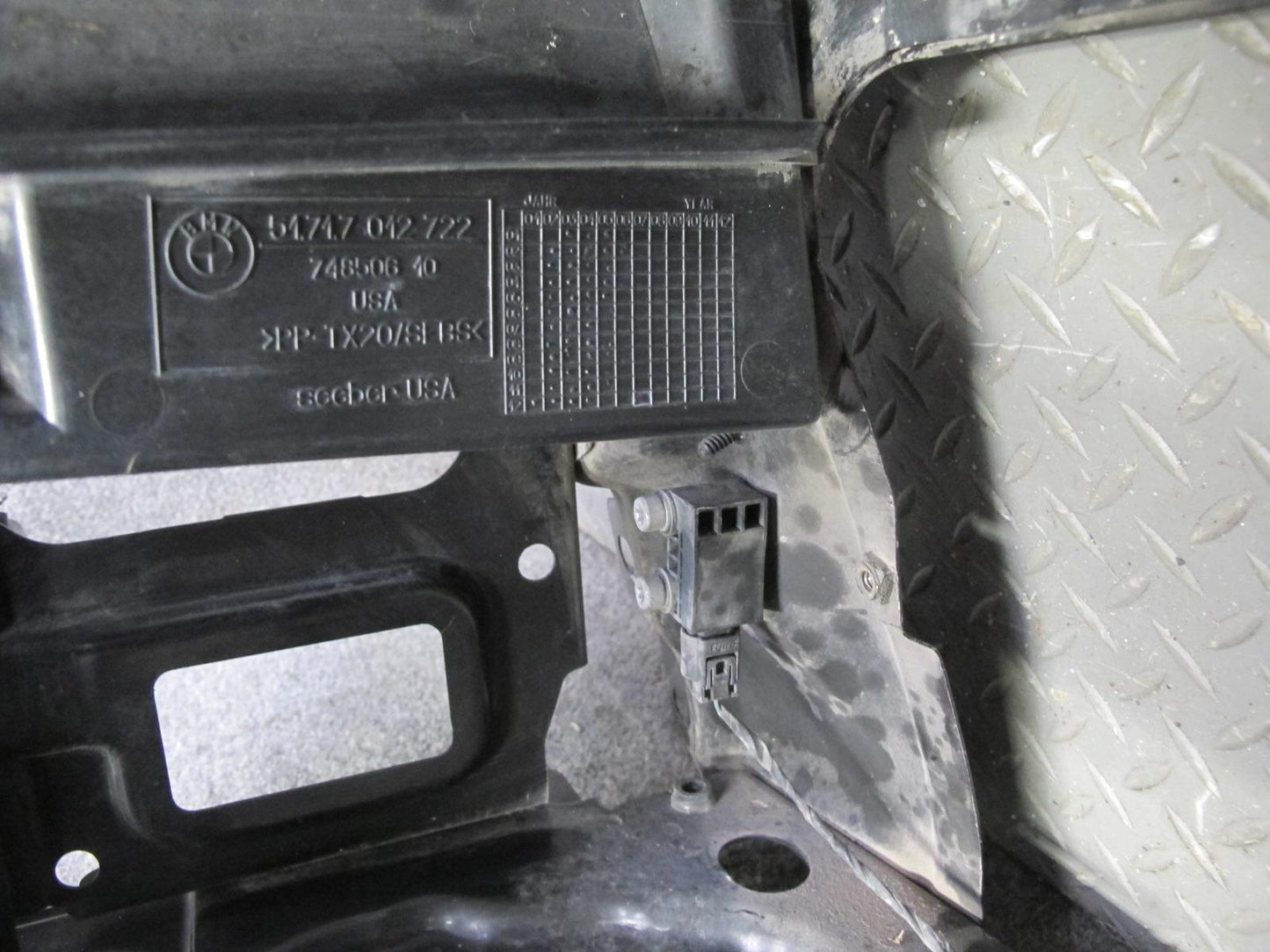 03-08 BMW E85 Z4 3.0L Engine Radiator Core Support Frame Panel OEM