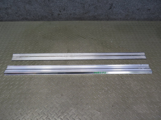 83-89 BMW E24 633CSi 635CSi Set of 2 Left & Right Door Chrome Scuff Sill OEM