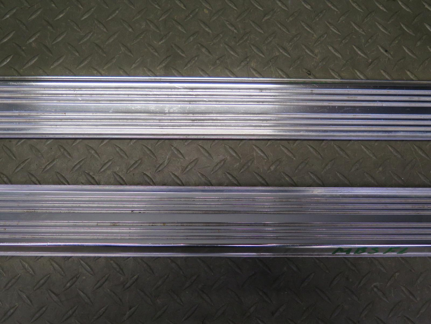 83-89 BMW E24 633CSi 635CSi Set of 2 Left & Right Door Chrome Scuff Sill OEM