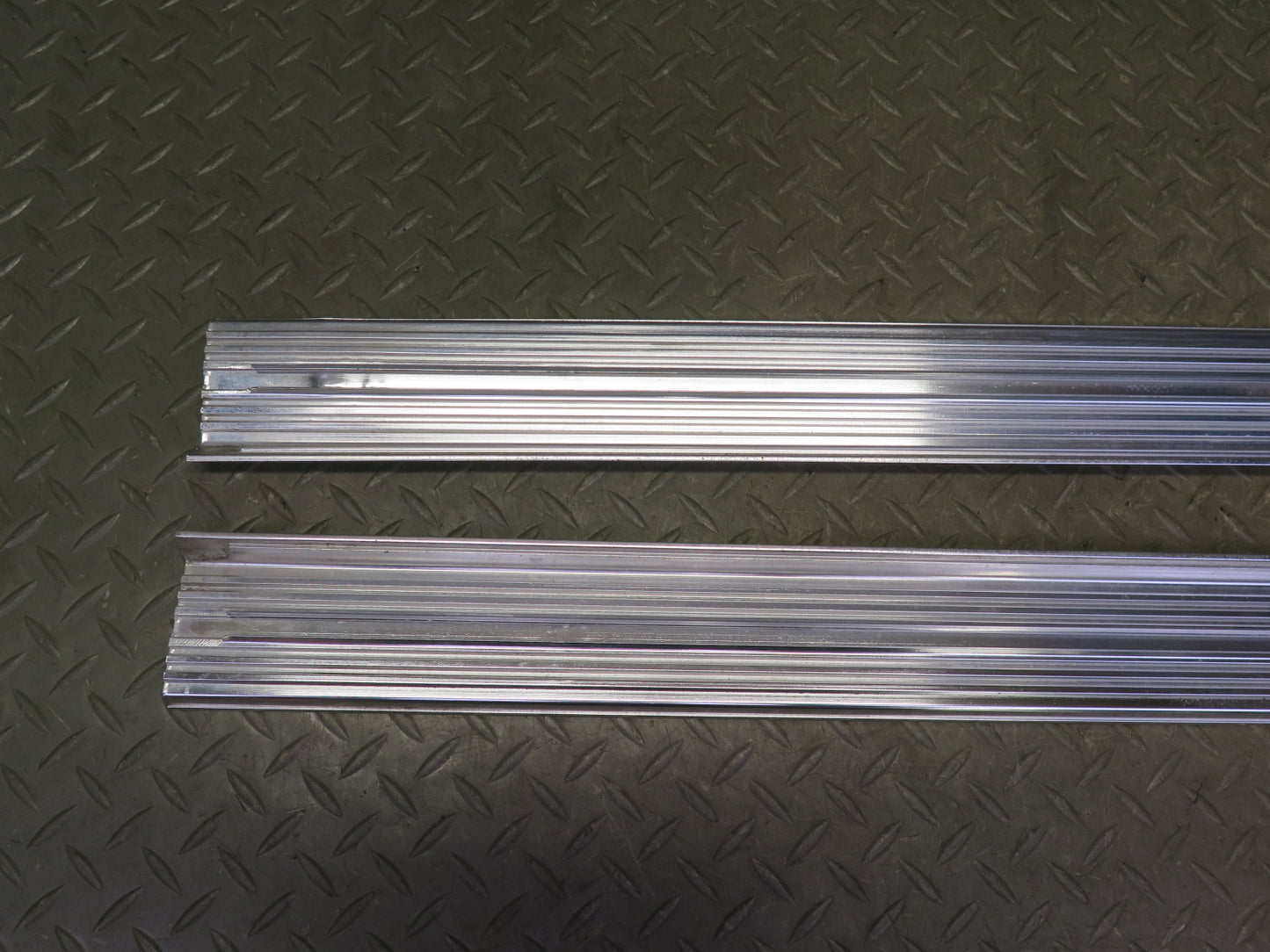 83-89 BMW E24 633CSi 635CSi Set of 2 Left & Right Door Chrome Scuff Sill OEM