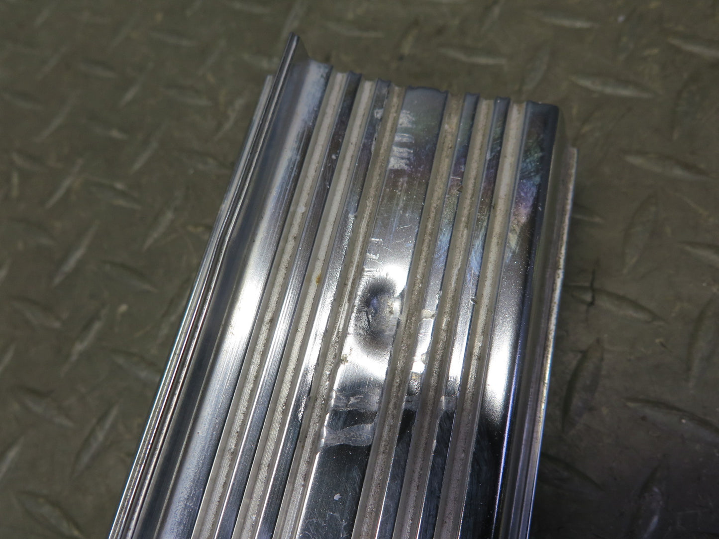 83-89 BMW E24 633CSi 635CSi Set of 2 Left & Right Door Chrome Scuff Sill OEM