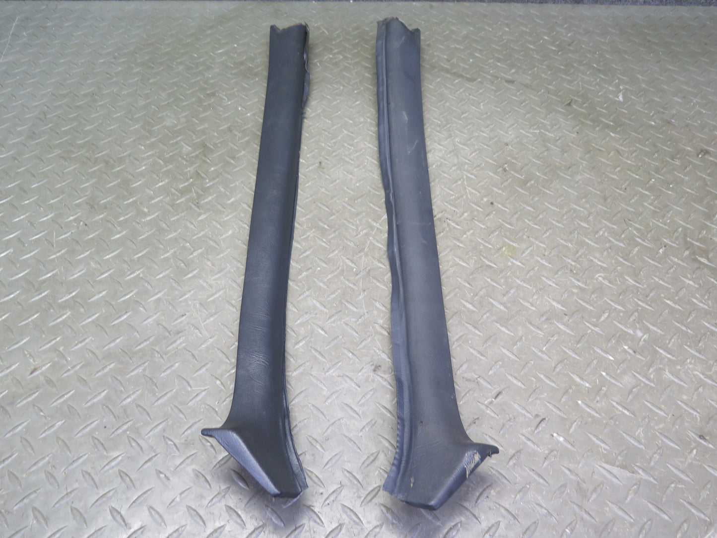 84-89 BMW E24 6-SERIES Set of 2 Front Interior A Pillar Trim Cover Panel OEM