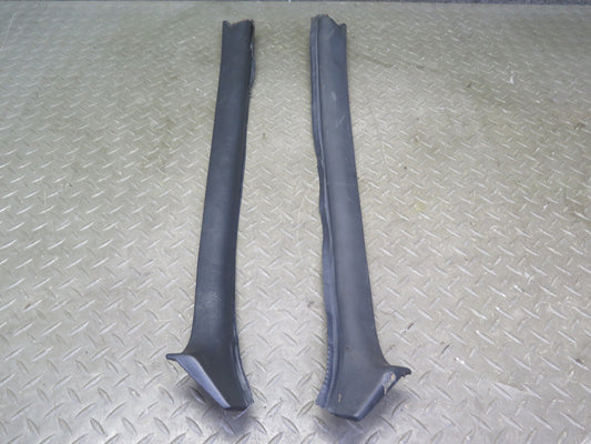 84-89 BMW E24 6-SERIES Set of 2 Front Interior A Pillar Trim Cover Panel OEM