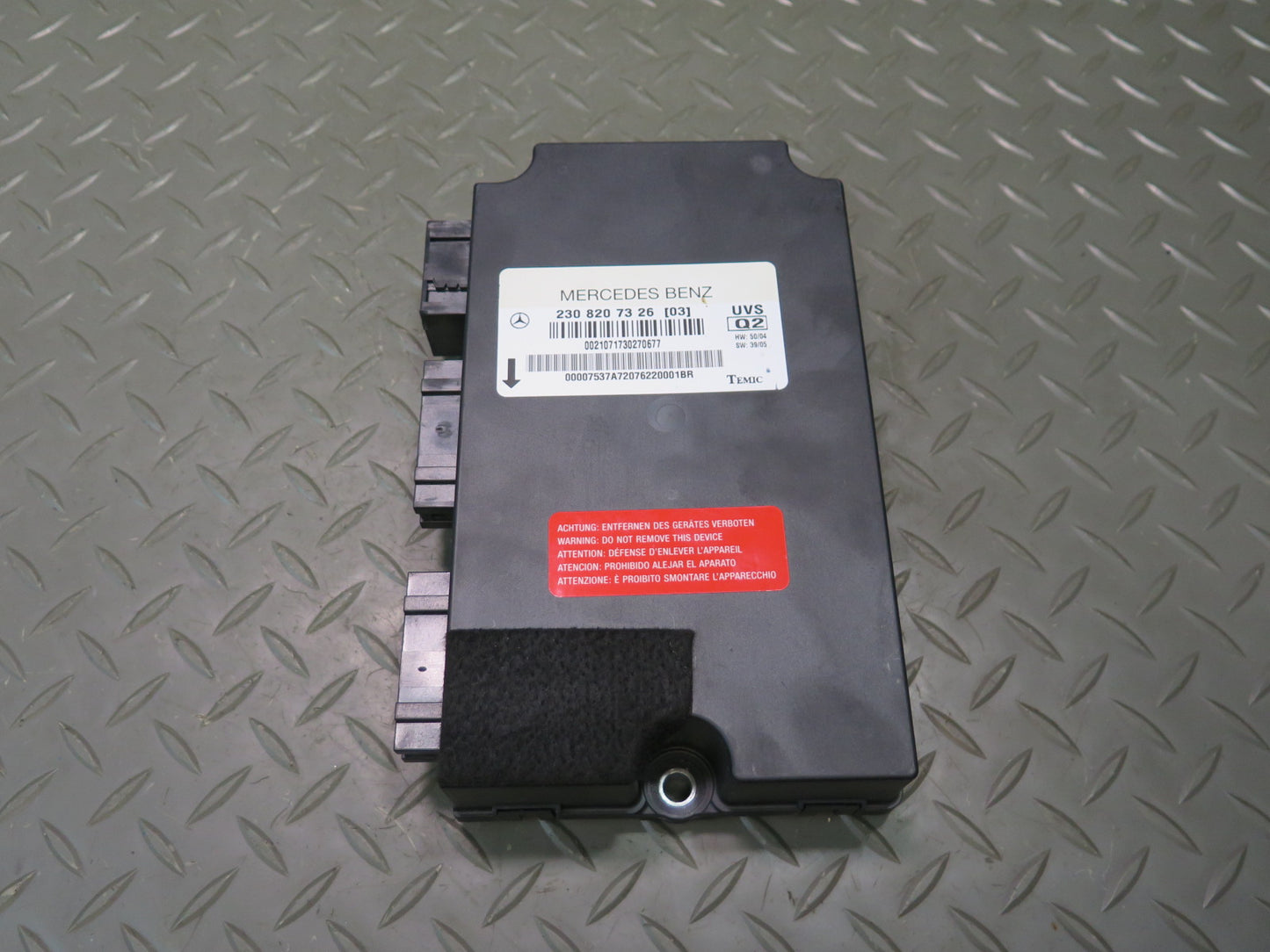 07-08 Mercedes R230 Sl-class  Convertible TOP Roof Control Module Unit OEM