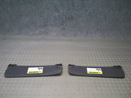 03-08 BMW E85 Z4 Convertible Set of 2 Front Left & Right Sun Visor Black OEM