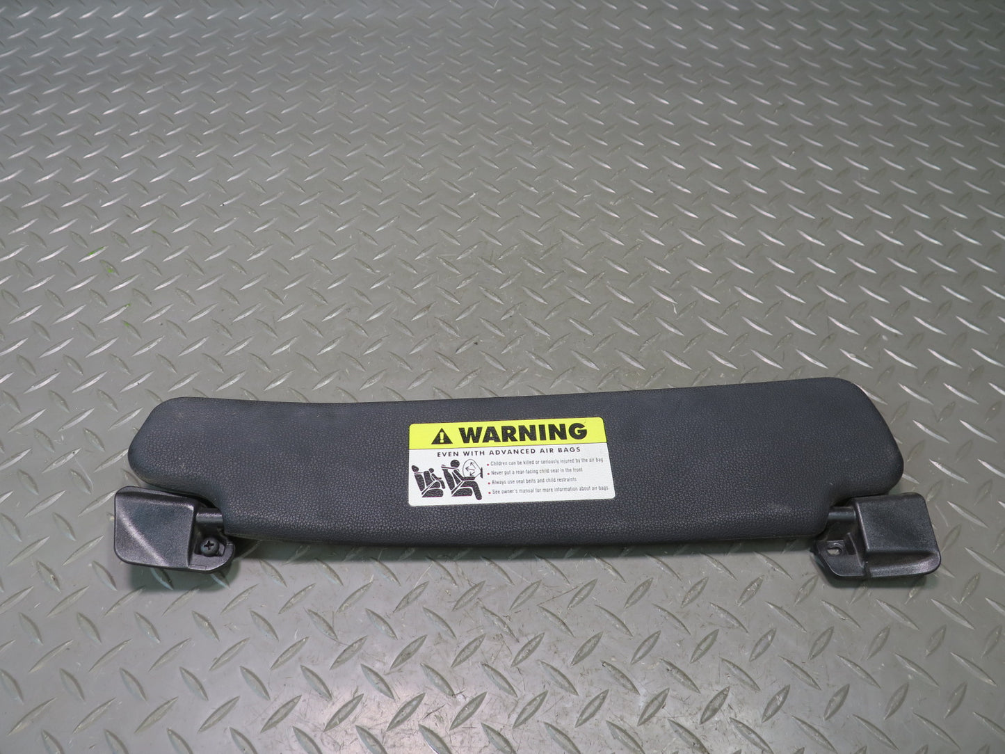 03-08 BMW E85 Z4 Convertible Set of 2 Front Left & Right Sun Visor Black OEM