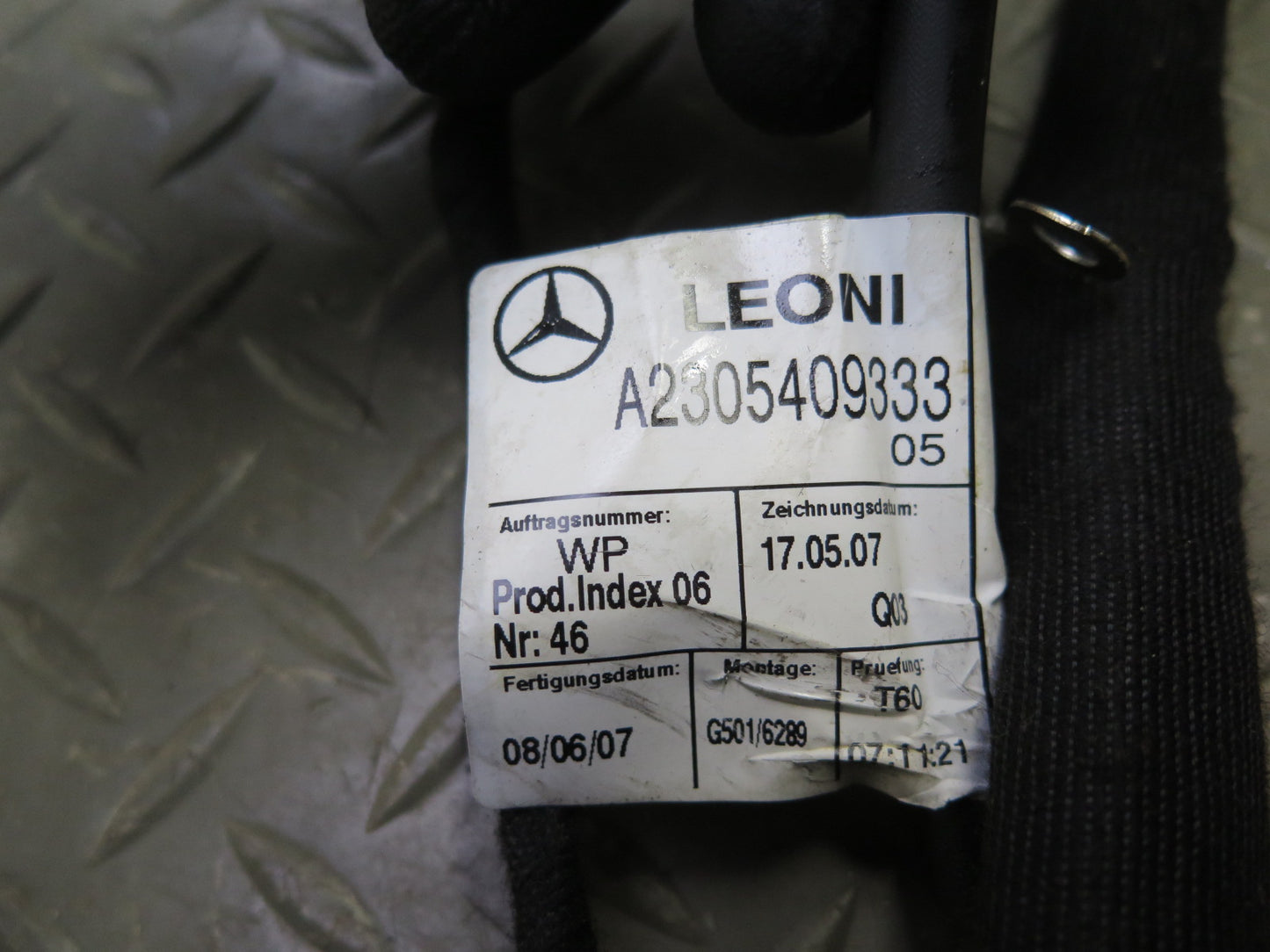 03-08 Mercedes R230 SL55 AMG Battery Stabilization Load Module w Wiring OEM