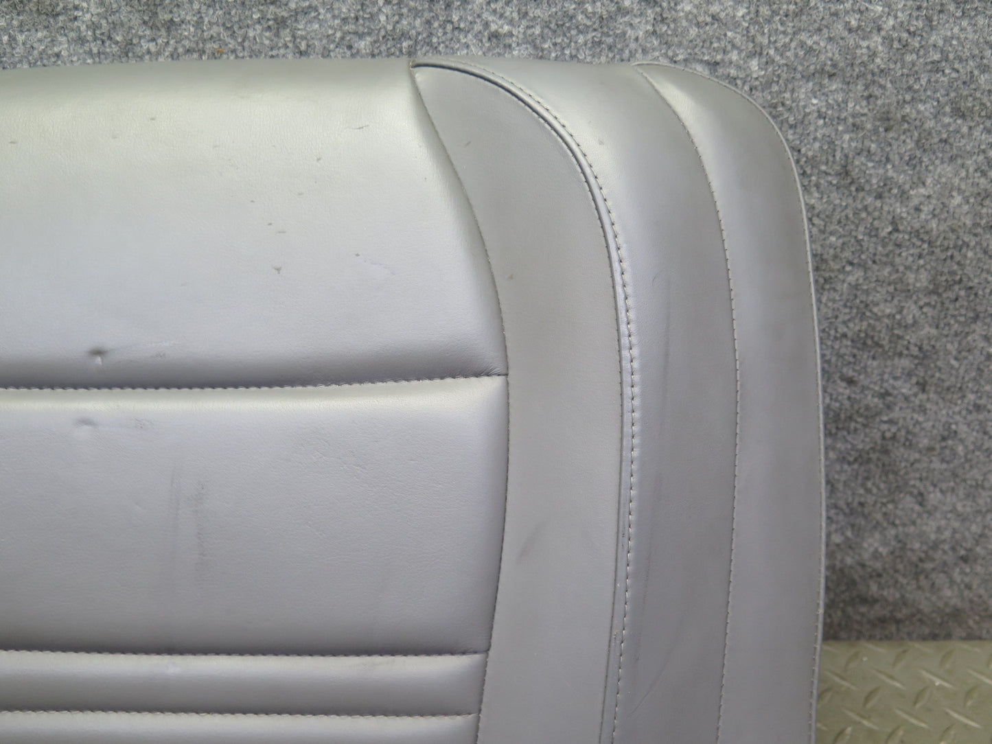 1999-2004 Porsche 911 996 Rear Right Seat Upper Backrest Leather Cushion Gray