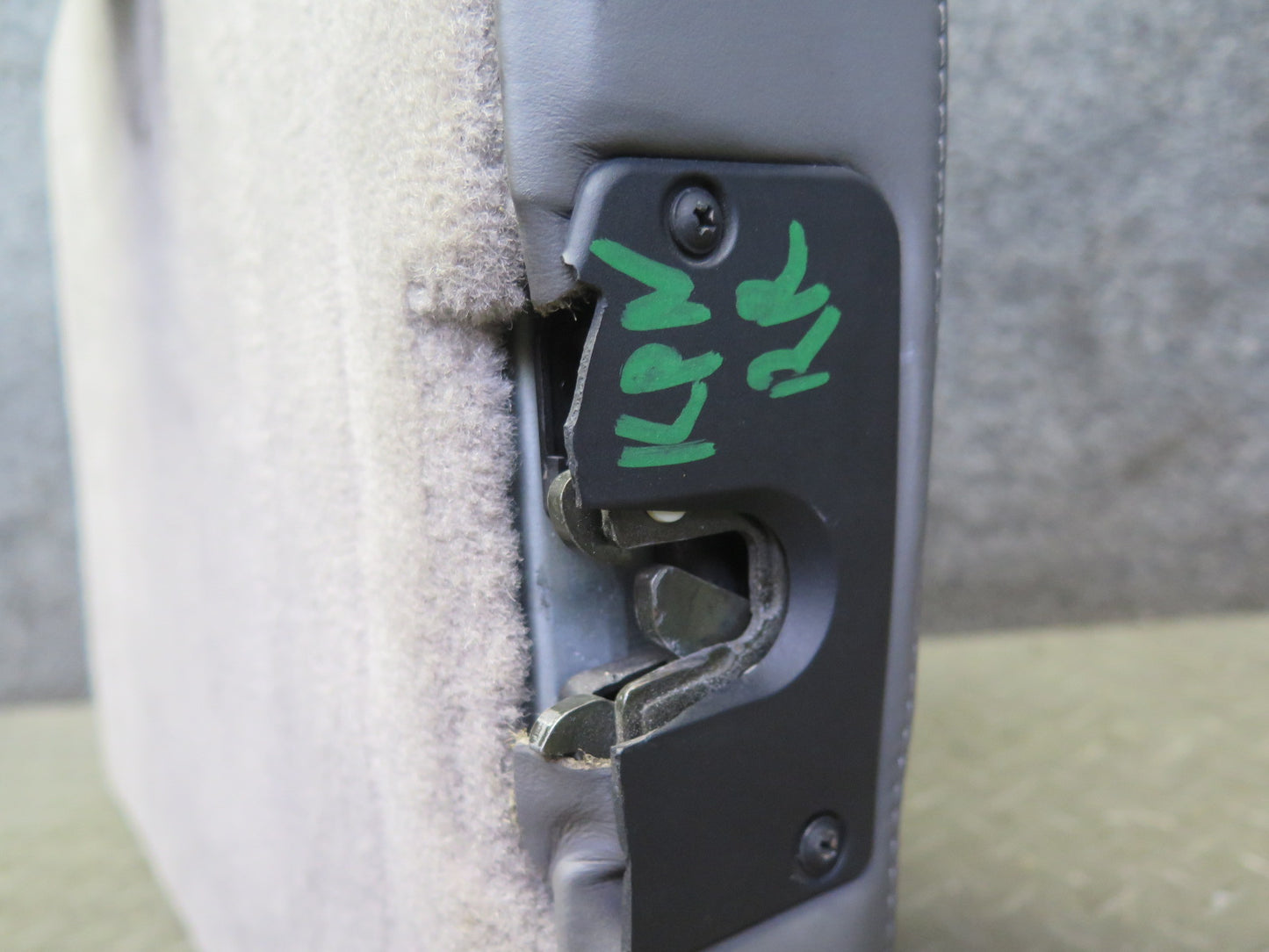 1999-2004 Porsche 911 996 Rear Right Seat Upper Backrest Leather Cushion Gray