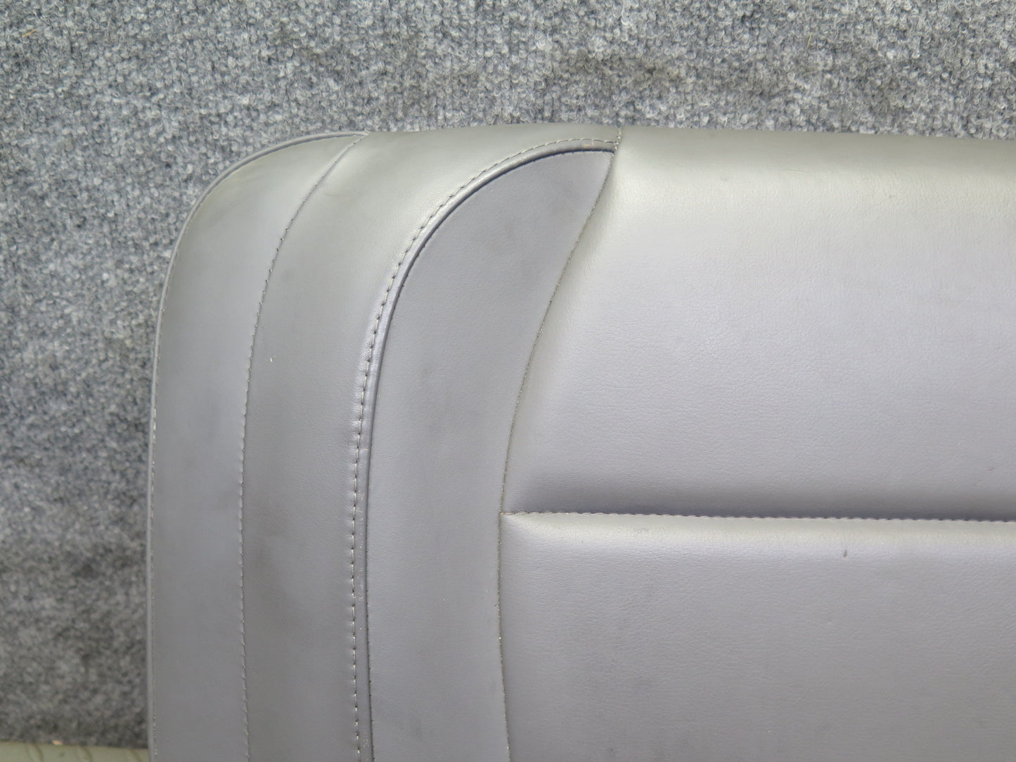 1999-2004 Porsche 911 996 Rear Left Seat Upper Backrest Leather Cushion Gray