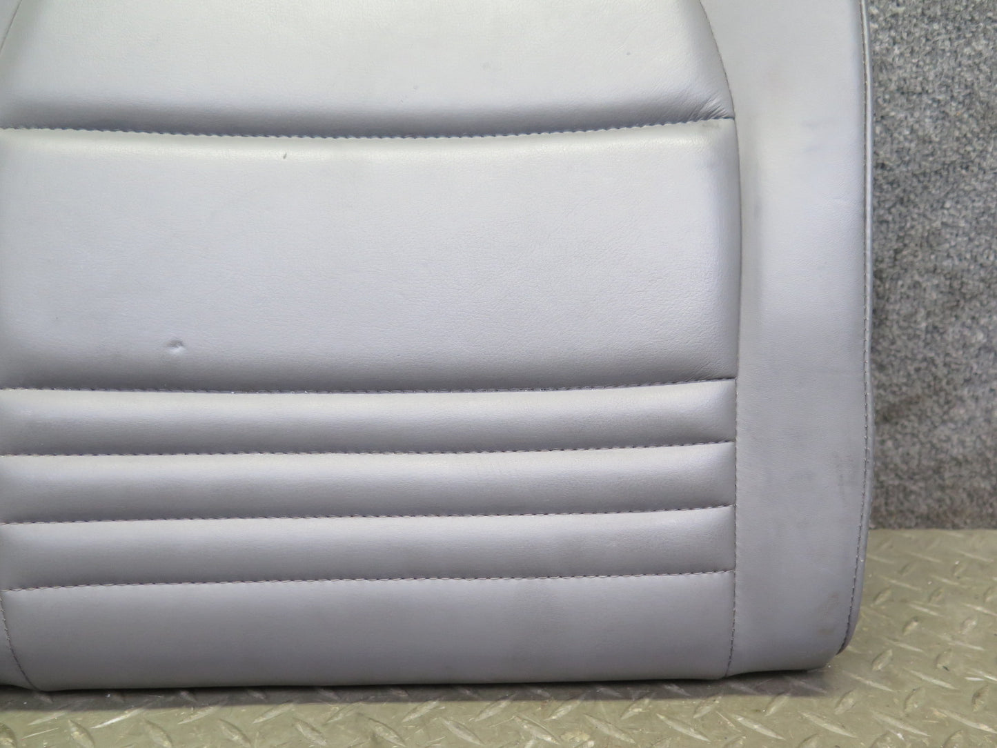 1999-2004 Porsche 911 996 Rear Left Seat Upper Backrest Leather Cushion Gray