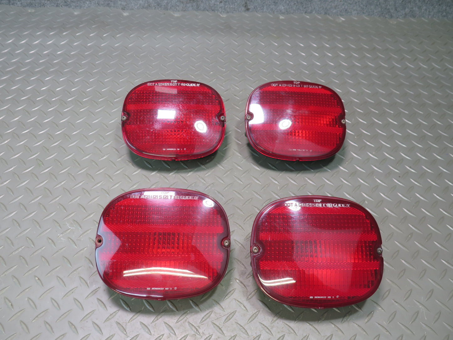 91-96 Chevrolet Corvette C4 Set of 4 Rear Left & Right Tail Light Lamp OEM