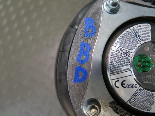 01-06 BMW E46 M3 FRONT LEFT DRIVER SIDE SPORT STEERING WHEEL SRS AIRBAG OEM