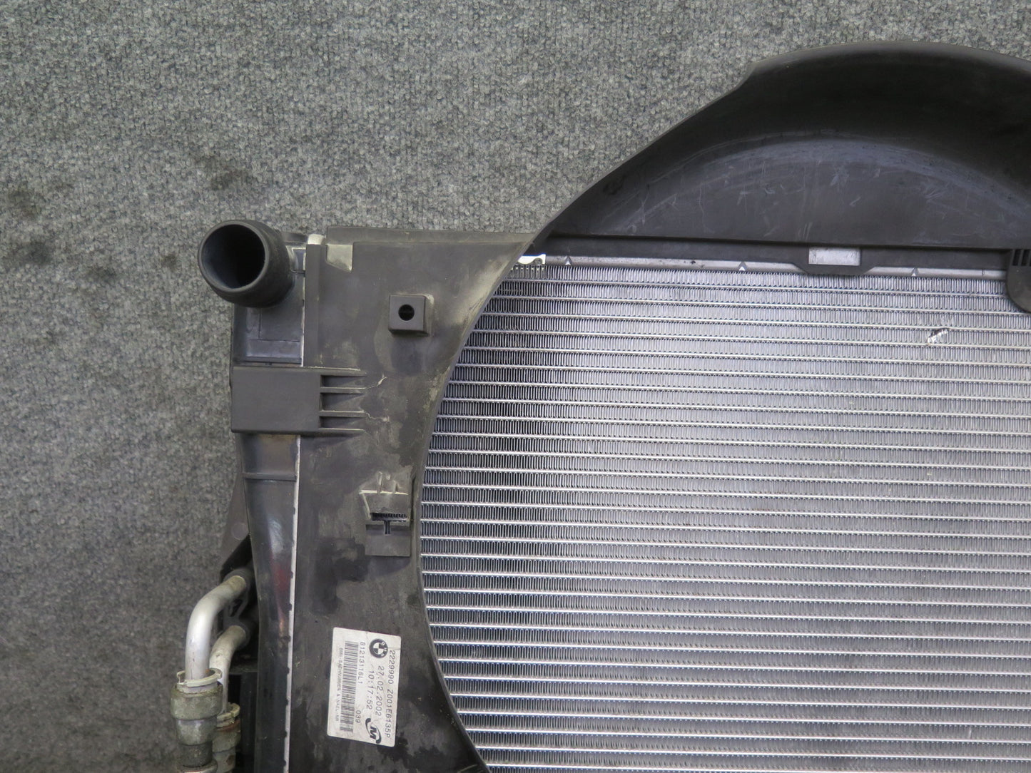 2001-2006 BMW E46 M3 S54 Engine Radiator A/C Condenser Oil Cooler Shroud Set