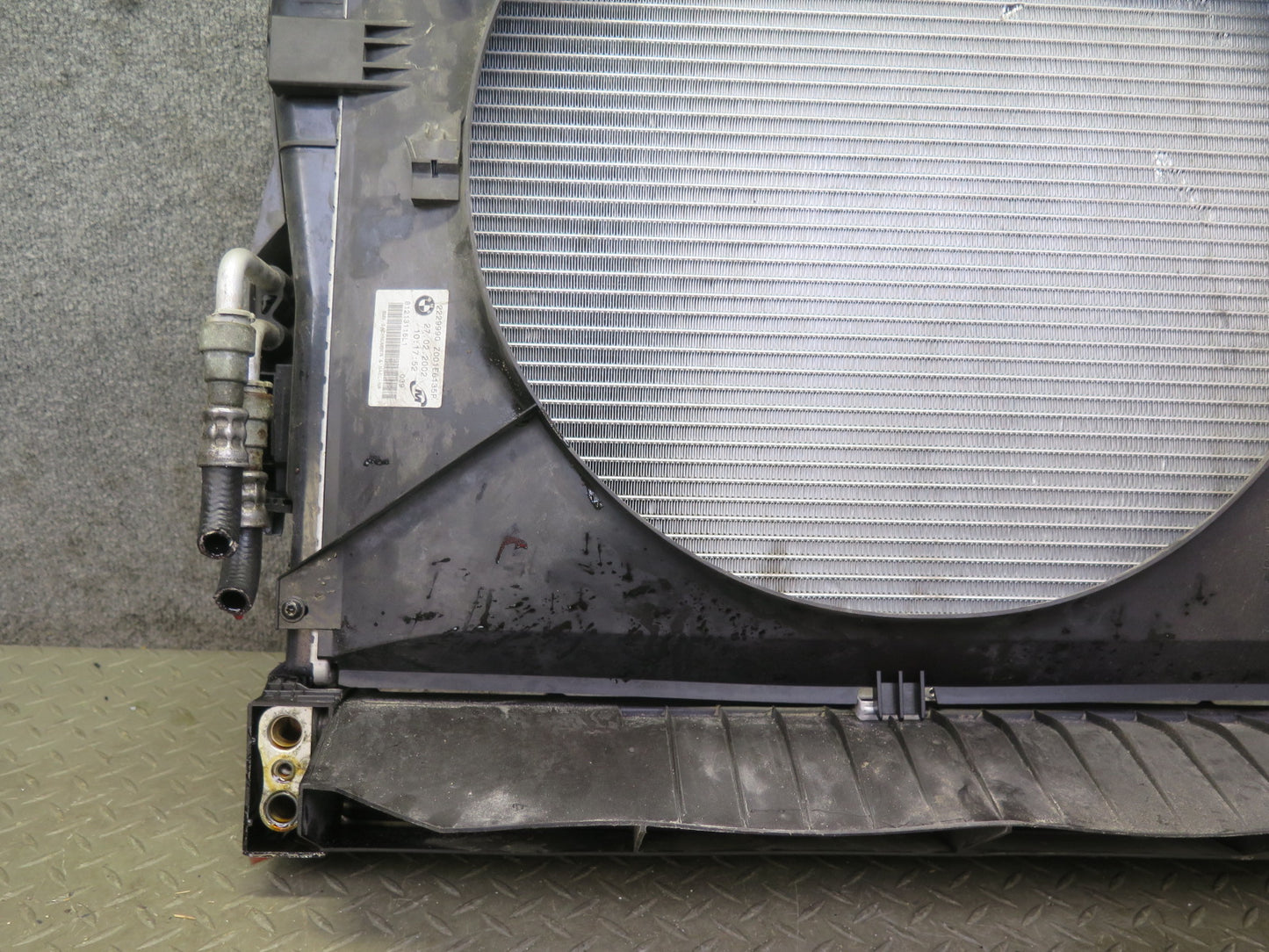 2001-2006 BMW E46 M3 S54 Engine Radiator A/C Condenser Oil Cooler Shroud Set