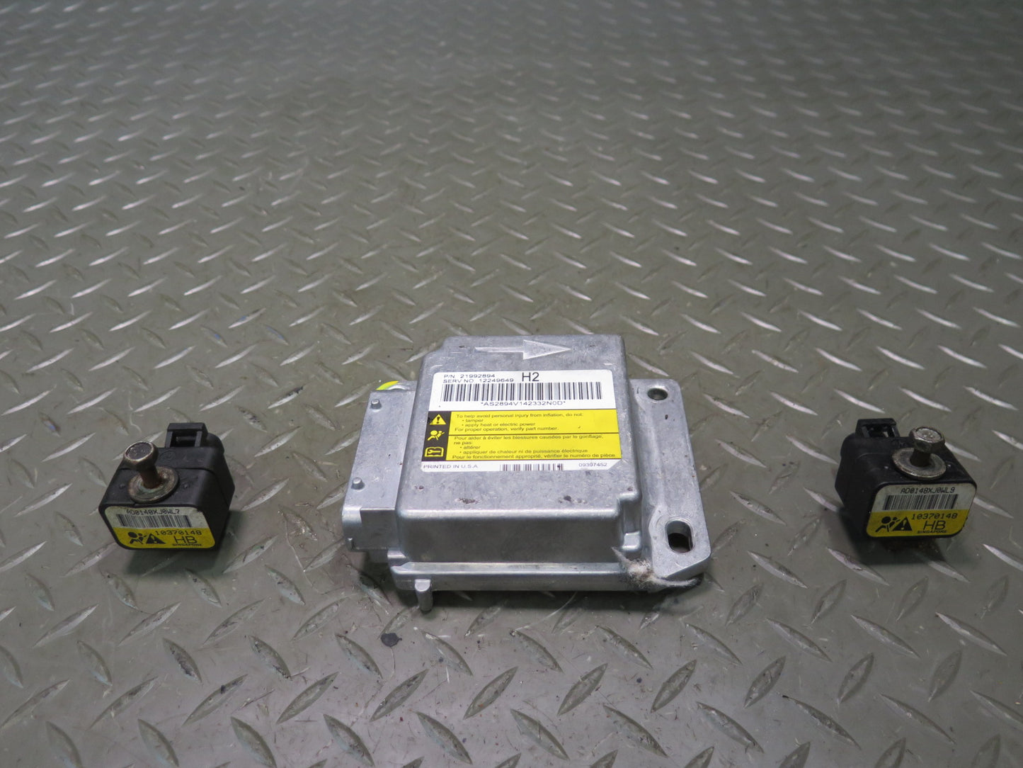 2005 HUMMER H2 SRS AIRBAG CONTROL MODULE UNIT W SENSORS SET OEM
