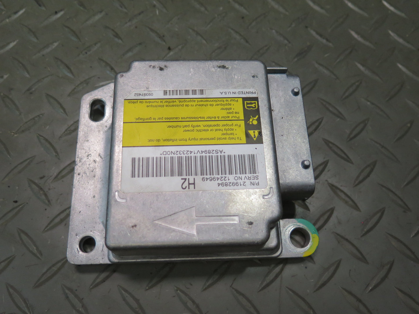 2005 HUMMER H2 SRS AIRBAG CONTROL MODULE UNIT W SENSORS SET OEM
