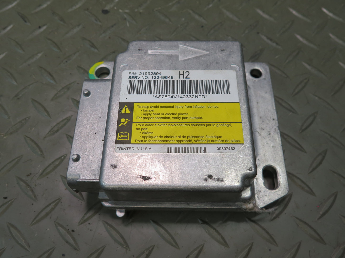 2005 HUMMER H2 SRS AIRBAG CONTROL MODULE UNIT W SENSORS SET OEM