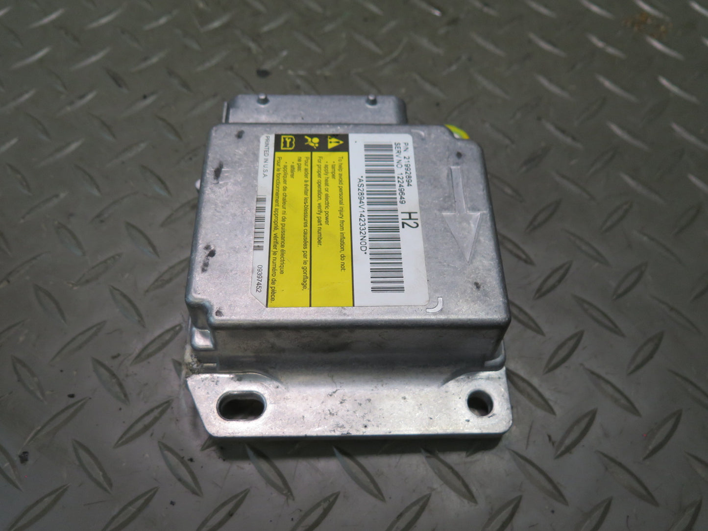2005 HUMMER H2 SRS AIRBAG CONTROL MODULE UNIT W SENSORS SET OEM