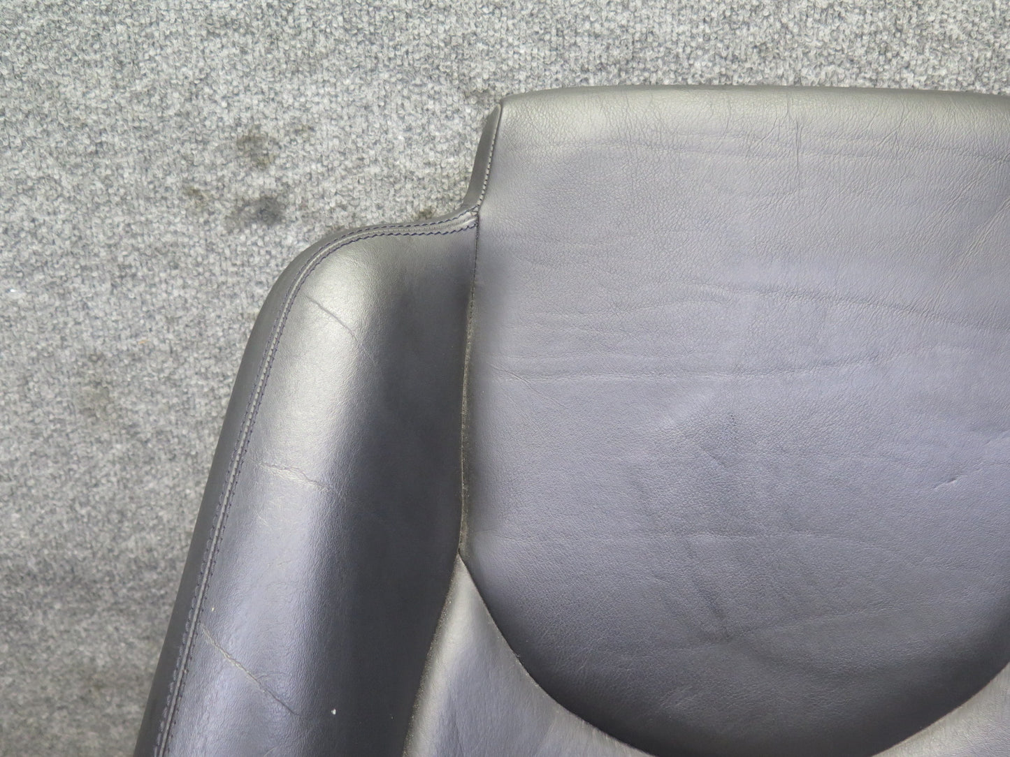 96-02 Mercedes R129 Front Right Seat Upper Backrest Leather Cushion OEM