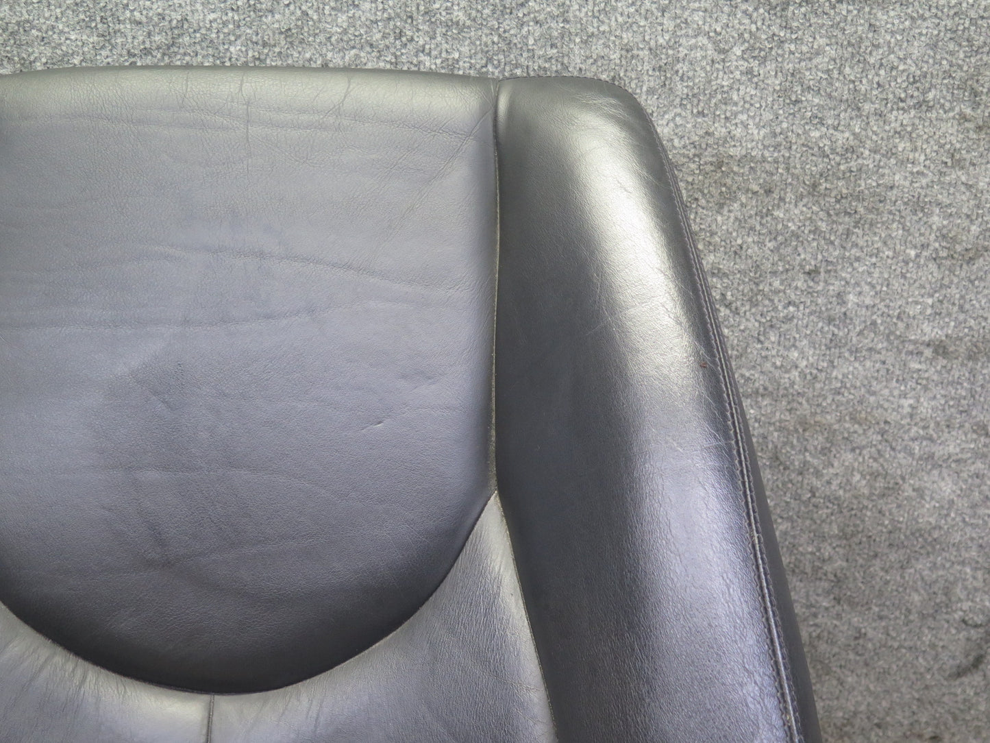 96-02 Mercedes R129 Front Right Seat Upper Backrest Leather Cushion OEM