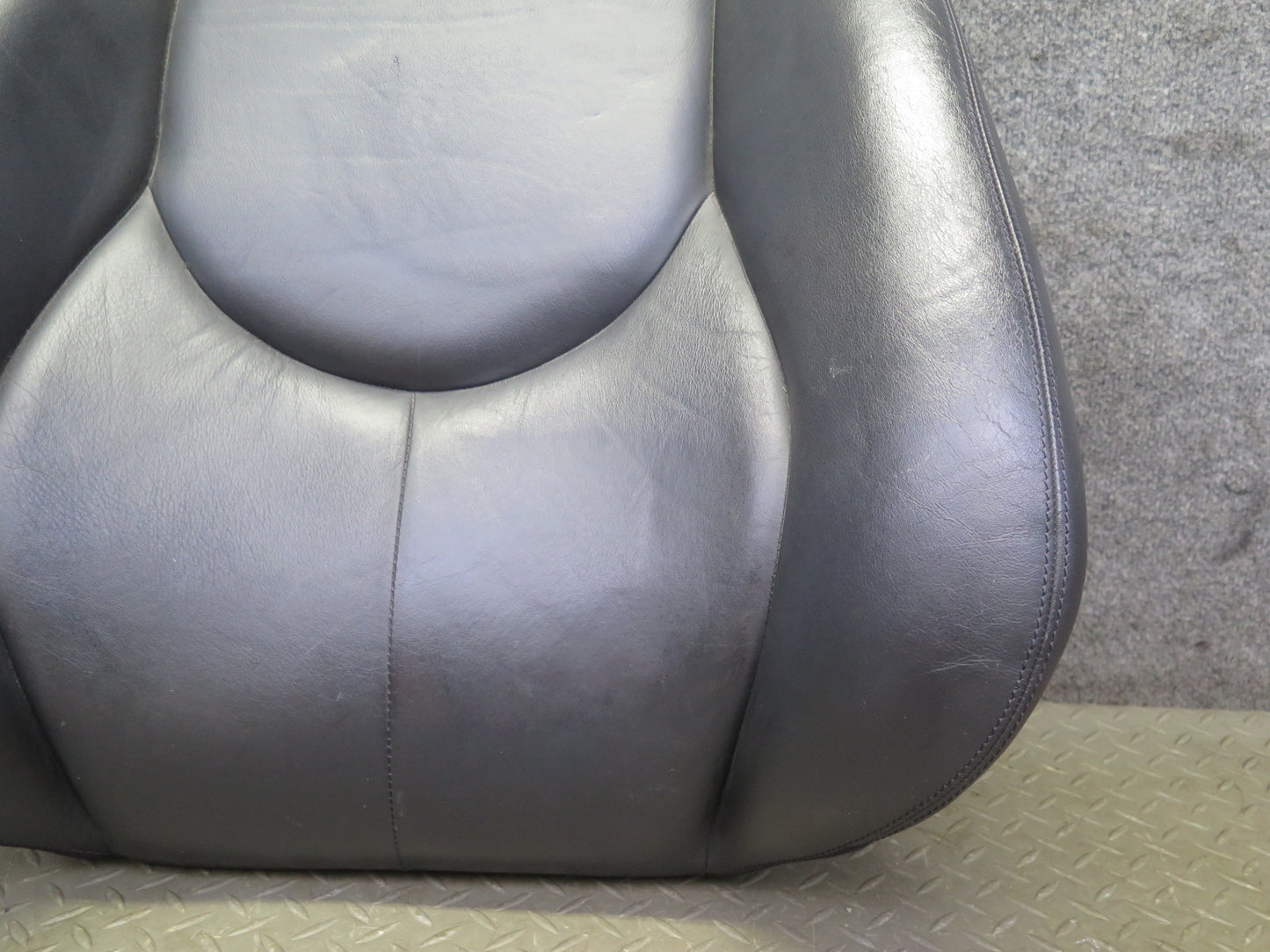 96-02 Mercedes R129 Front Right Seat Upper Backrest Leather Cushion OEM