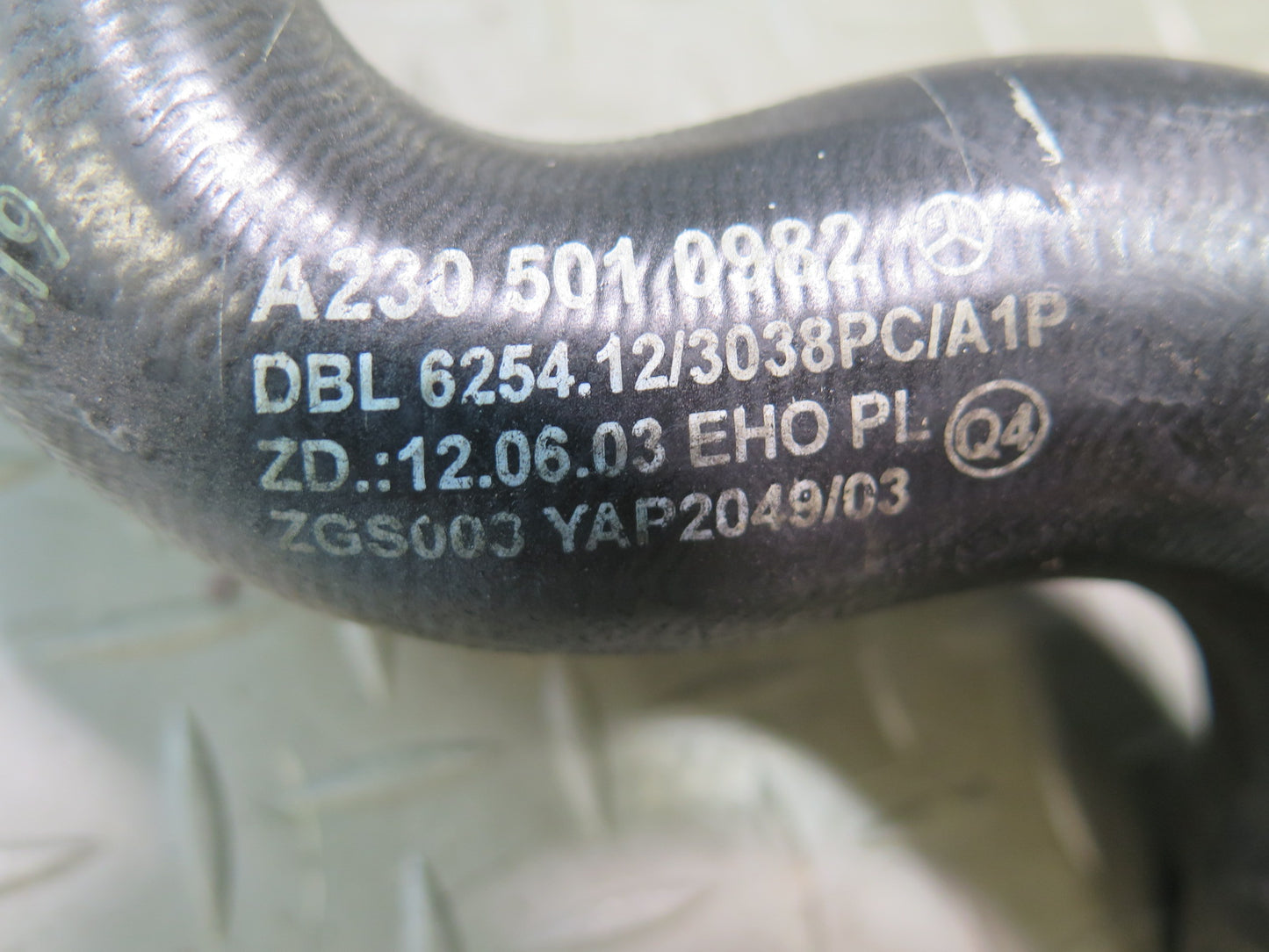 03-06 Mercedes R230 SL600 M275 Engine Radiator Cooling Hose Pipe Line Set