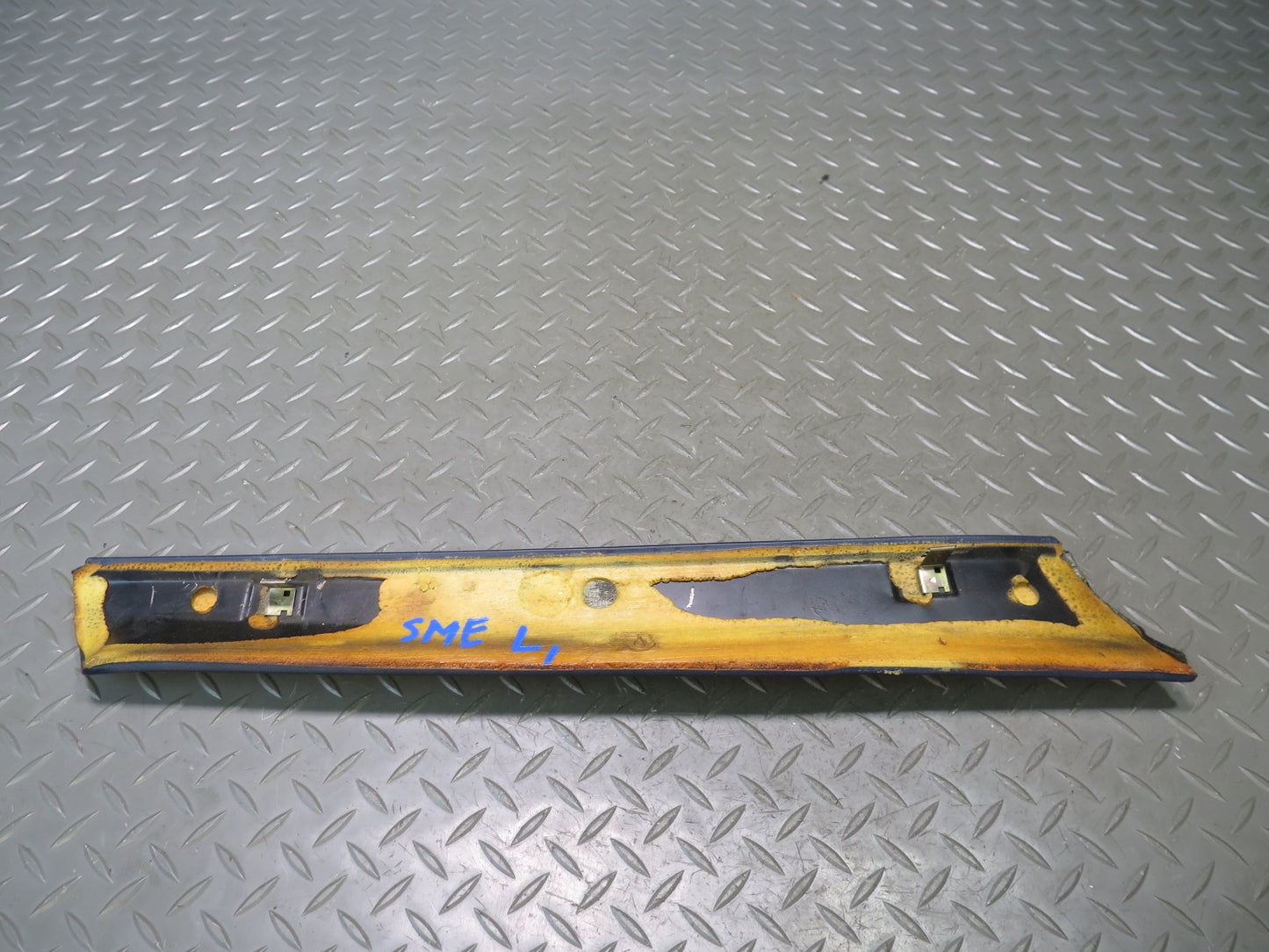 82-85 Mercedes W123 240D Left & Right Interior A Pillar Trim Cover Blue Set OEM