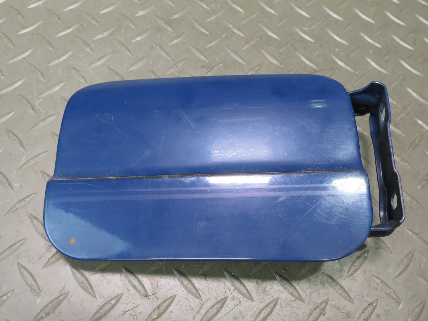 74-85 Mercedes W123 Fuel Tank Filler Door Lid Cover Blue OEM