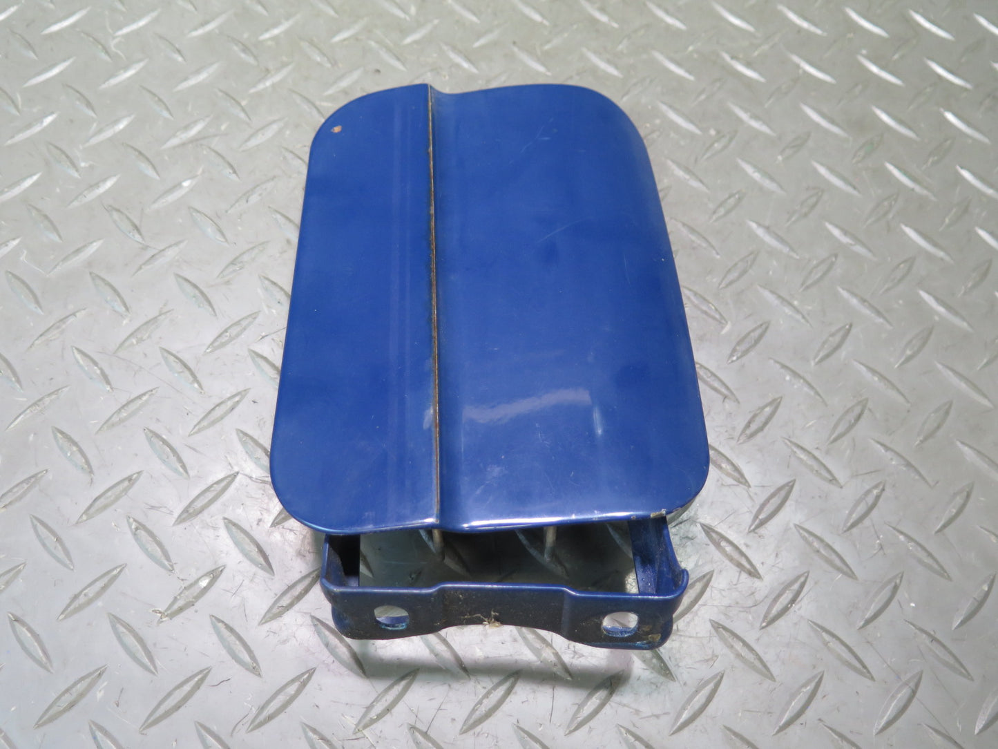 74-85 Mercedes W123 Fuel Tank Filler Door Lid Cover Blue OEM
