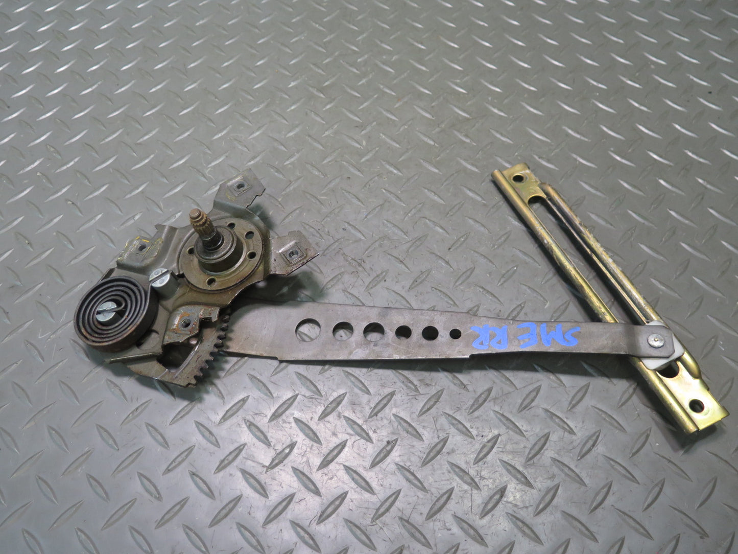74-83 Mercedes W123 240D Sedan Rear Right Door Manual Window Regulator OEM