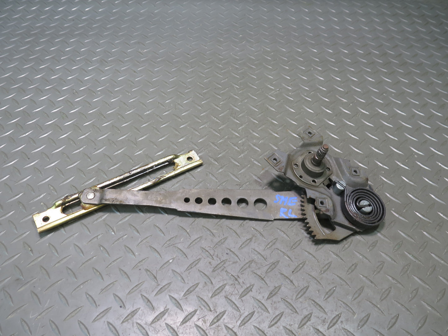 74-83 Mercedes W123 240D Sedan Rear Left Door Manual Window Regulator OEM