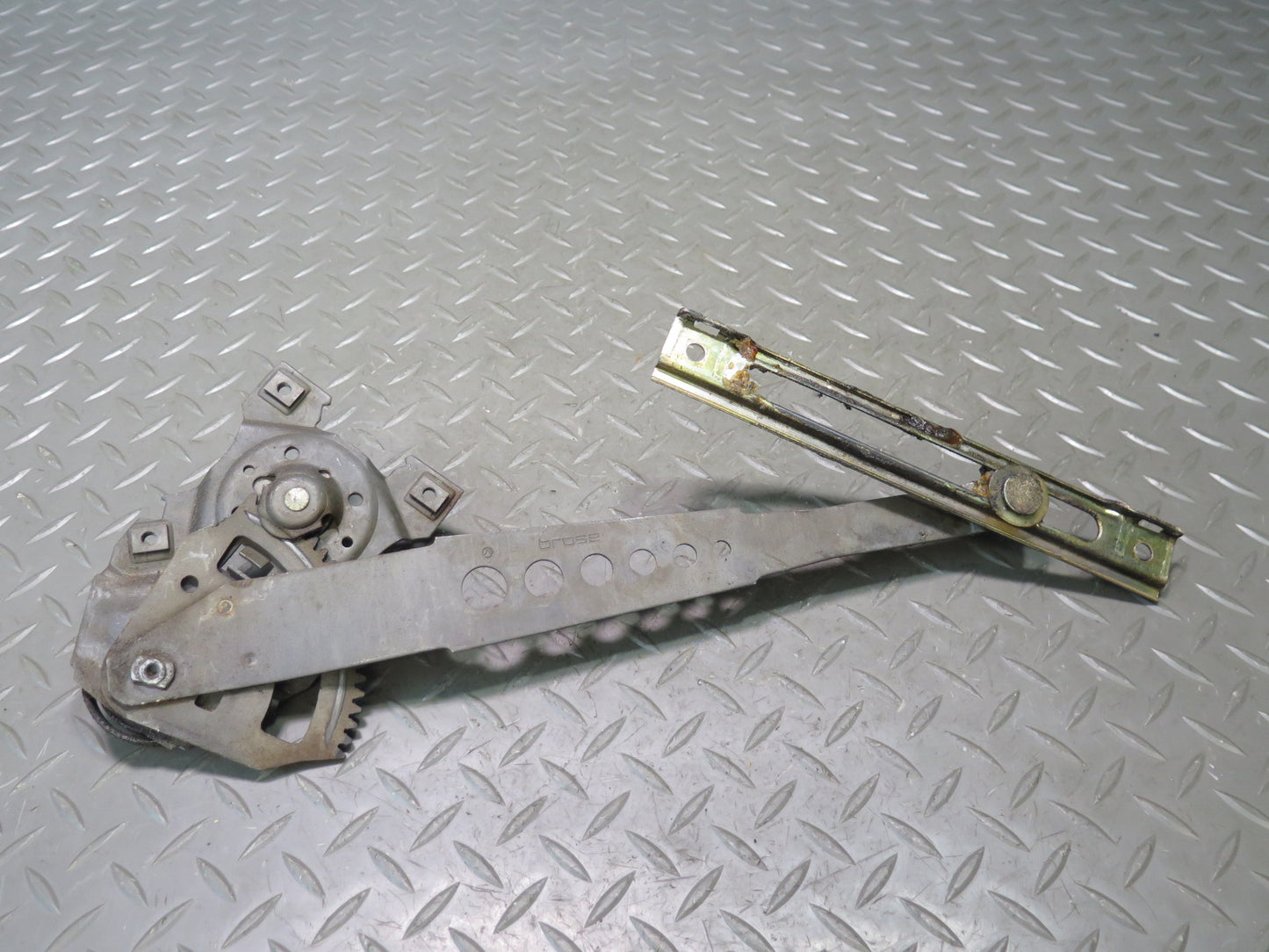 74-83 Mercedes W123 240D Sedan Rear Left Door Manual Window Regulator OEM