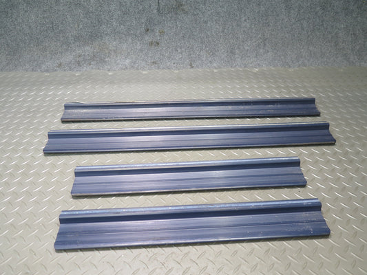 82-85 Mercedes W123 Set of 4 Front & Rear Door Scuff Sill Plate Trim Panel OEM