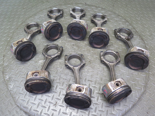 98-00 Lexus GS400 LS400 SC400 1UZFE Set of 8 Engine Piston Connecting Rod OEM