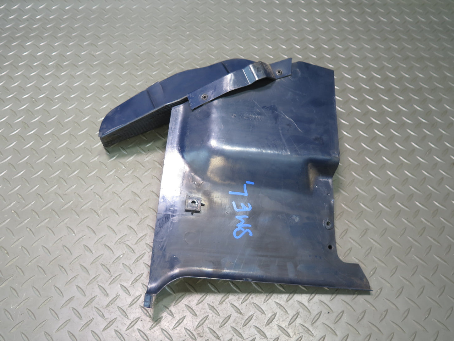 81-85 Mercedes W123 Set of 2 Front Left Lower Kick Foot Trim Cover Panel OEM