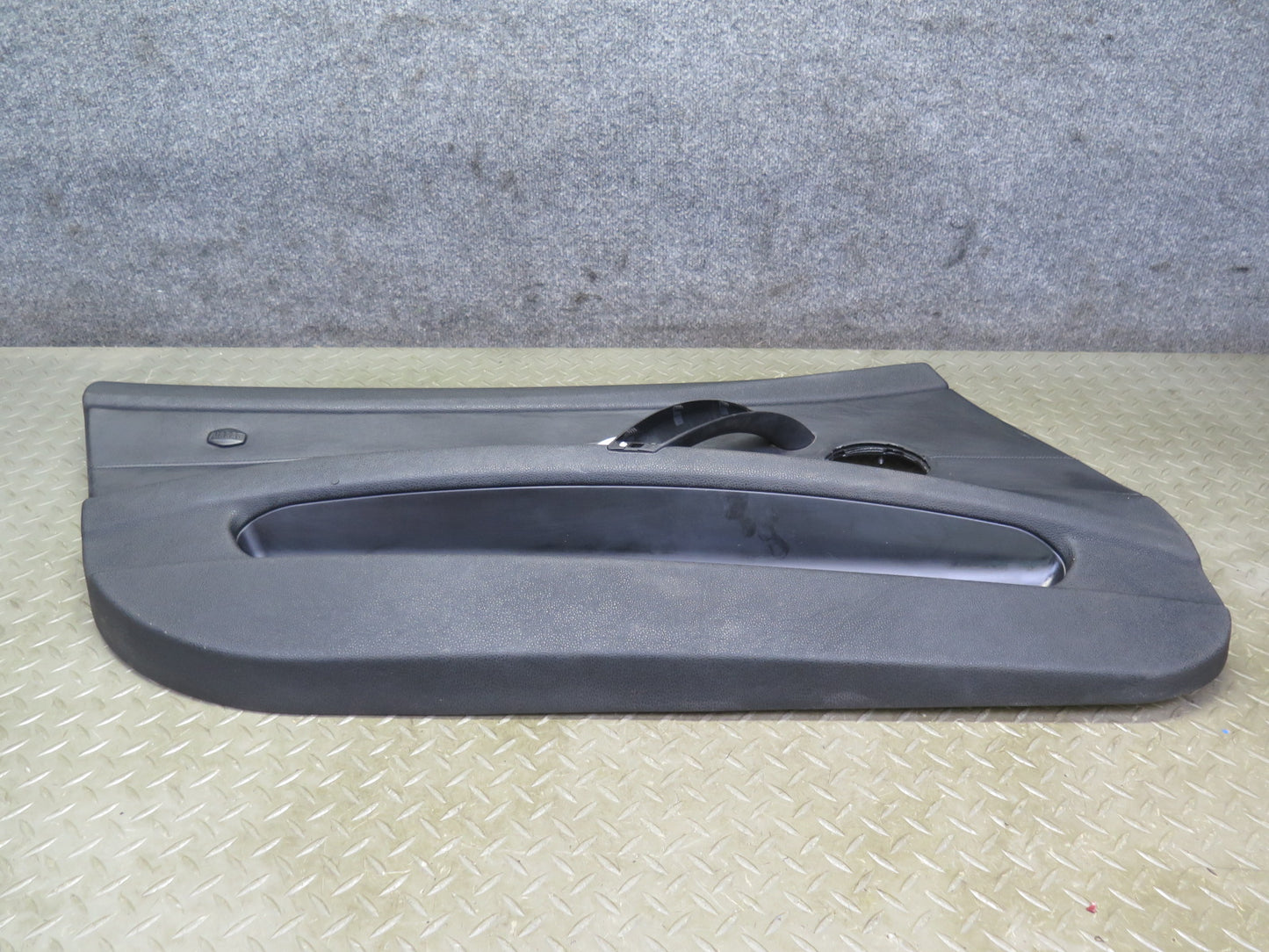 06-08 BMW E85 Z4 Front Left Interior Door Panel w Window Mirror Switch Black OEM