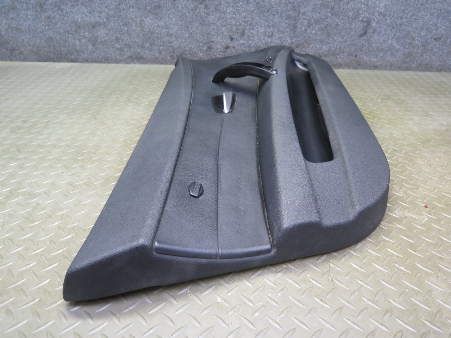 06-08 BMW E85 Z4 Front Left Interior Door Panel w Window Mirror Switch Black OEM