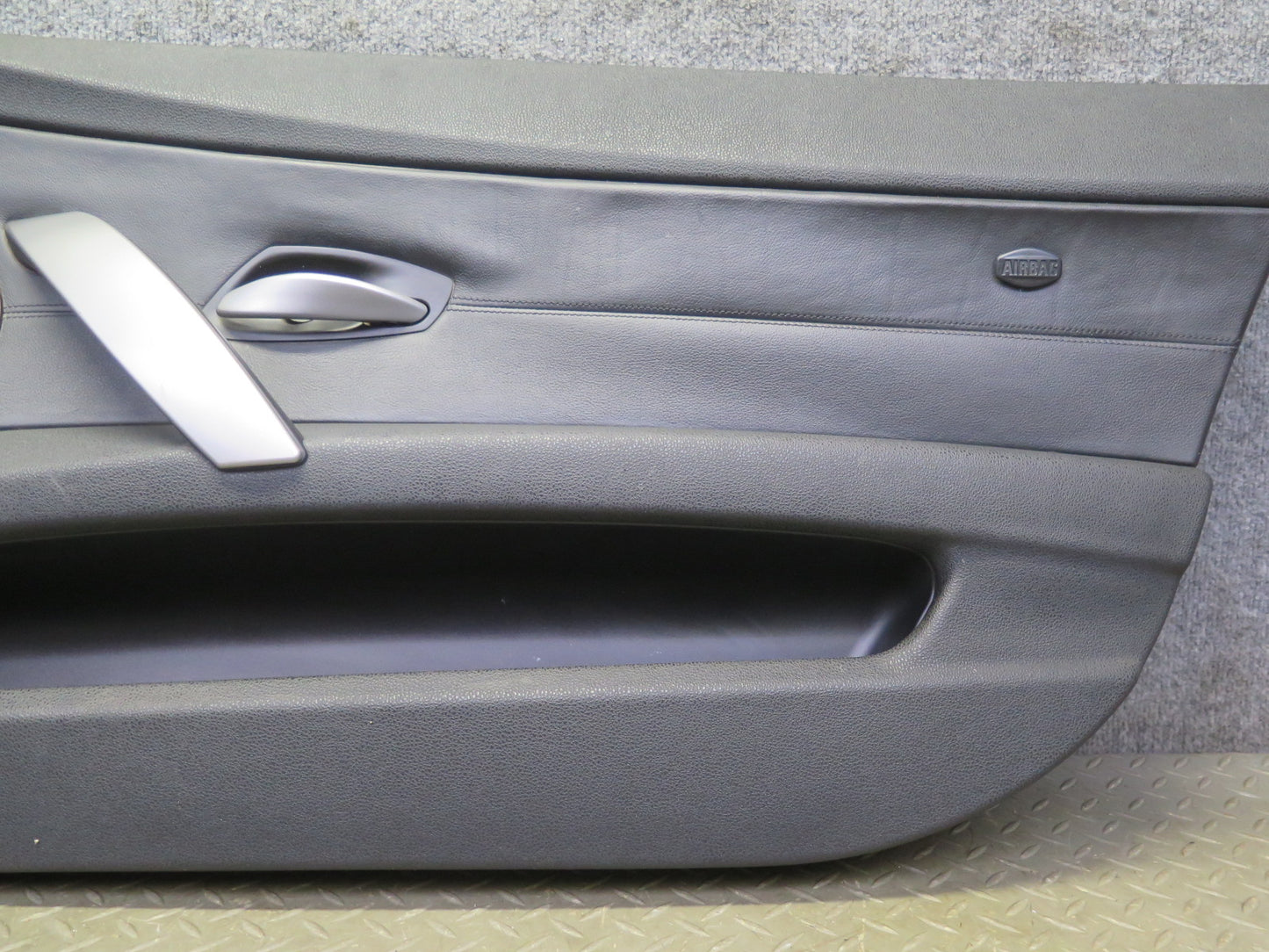 06-08 BMW E85 Z4 Front Right Interior Door Panel w Window Switch Black OEM