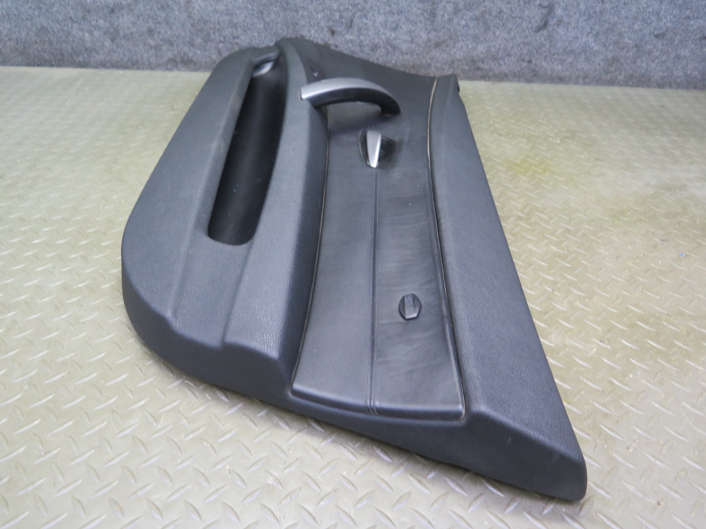 06-08 BMW E85 Z4 Front Right Interior Door Panel w Window Switch Black OEM